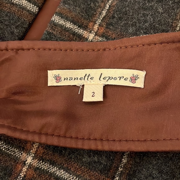 Nanette Lepore Wool Plaid Dress Size 2 - Picture 3 of 7